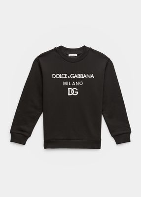 Boy's DG Logo Sweatshirt, Size 4-6