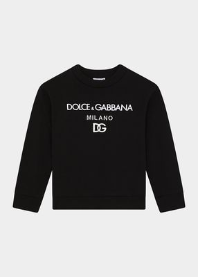 Boy's DG Logo Sweatshirt, Size 8-12