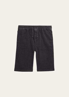Boy's Drawstring Denim Shorts, Size 3-14