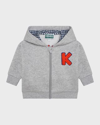 Boy's Embroidered Logo-Print Hoodie, Size 6M-3