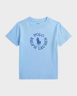 Boy's Encircled Logo-Print T-Shirt, Size 2-4