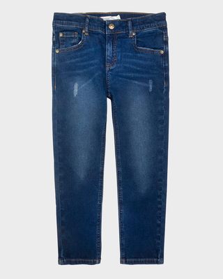 Boy's Faded Slim Jeans, Size 2-10