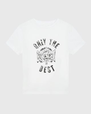 Boy's Fancy-Print Short-Sleeve Logo T-Shirt, Size 4-6