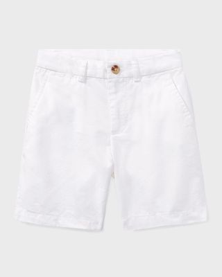 Boy's Flat Front Chino Shorts, Size 2-7