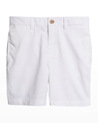 Boy's Flat Front Chino Shorts, Size 5-7