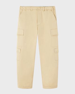 Boy's Gabardine Cargo Pants, Size 4-6