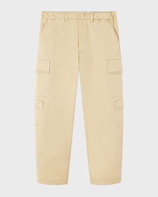 Boy's Gabardine Cargo Pants, Size 8-12