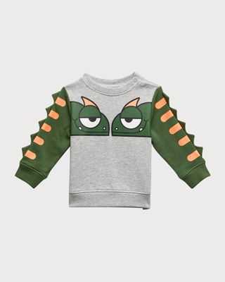 Boy's Gecko 3D Spikes Graphic Sweatshirt, Size 6M-24M