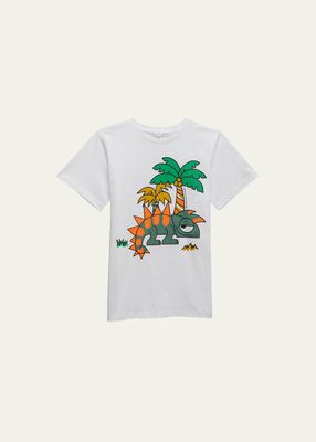 Boy's Graphic Gecko-Print T-Shirt, Size 2-10
