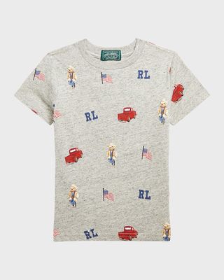 Boy's Graphic Polo Bear W/ Truck T-Shirt, Size 2-4