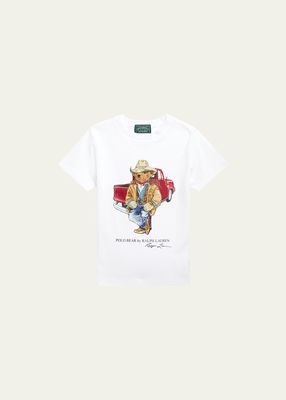 Boy's Graphic Polo Bear W/ Truck T-Shirt, Size S-XL