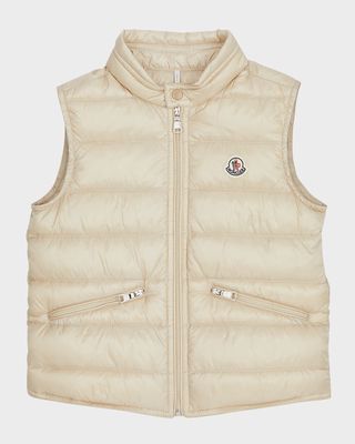 Boy's Gui Puffer Vest, Size 8-14