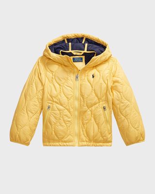 Boy's Hartland Quilted Ripstop Jacket, Size 2-7