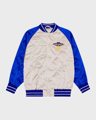 Boy's Haru Quilted UFO Graphic Bomber Jacket, Size 8-14