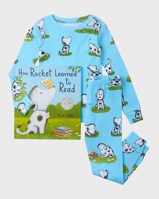 Boy's How Rocket Learned to Read Printed Pajamas & Book Set, Size 2-8