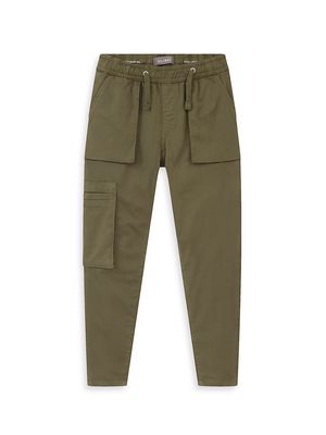 Boy's Jackson Cargo Joggers - Army Green Dl Ultimate Knit - Size 8 - Army Green Dl Ultimate Knit - Size 8