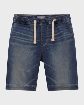 Boy's Jackson Denim Jogger Shorts, Size 2-7