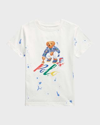 Boy's Jersey Bear T-Shirt, Size 2-7