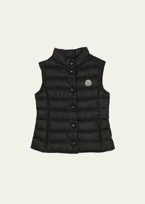 Boy's Liane Quilted Down Vest, Size 8-14