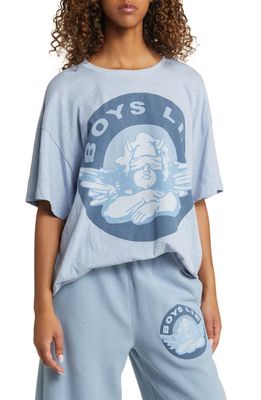 BOYS LIE Blindsided Cotton Graphic T-Shirt in Blue