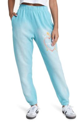 BOYS LIE Head Over Heals Cotton French Terry Joggers in Blue