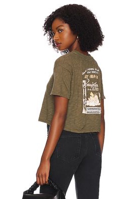 Boys Lie Love Hurts Tee in Army