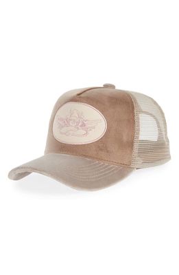 BOYS LIE Ojai There Trucker Hat in Sand