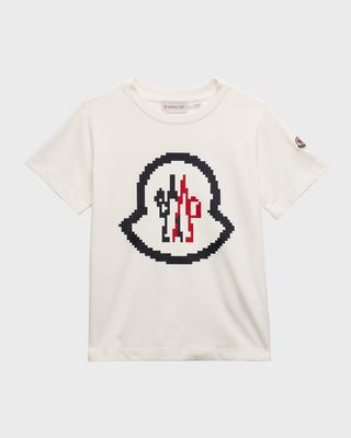 Boy's Logo-Print Cotton Short-Sleeve T-Shirt, Size 4-6