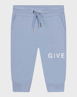 Boy's Logo-Print Jogger Pants, Size 9M-3