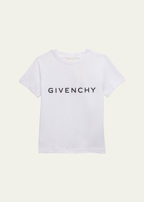 Boy's Logo-Print Short-Sleeve Cotton Jersey T-Shirt, Size 5-14