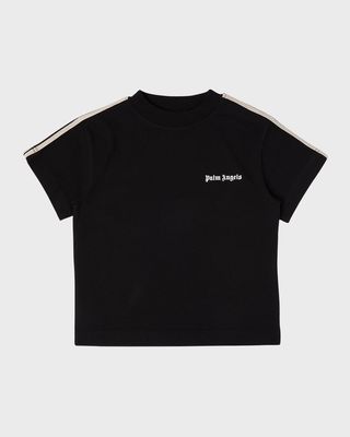 Boy's Logo-Print Short-Sleeve Track T-Shirt, Size 4-12