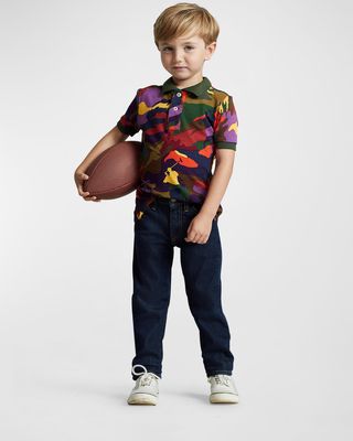 Boy's Mesh Camo Polo Shirt, Size 2-4