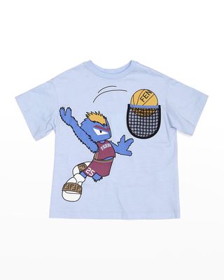 Boy's Monster Basketball Graphic T-Shirt, Size 3-6