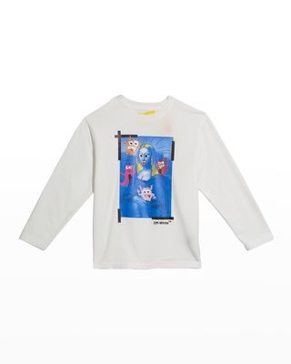 Boy's Monsterlisa Pullover Sweater, Size 4-12