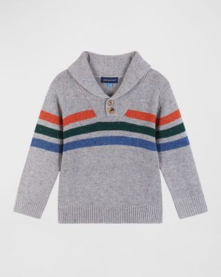 Boy's Multicolor Stripe Sweater, Size 2-7