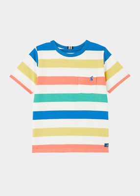 Boy's Multicolor Stripe T-Shirt, Size 2-6 - BCI Cotton