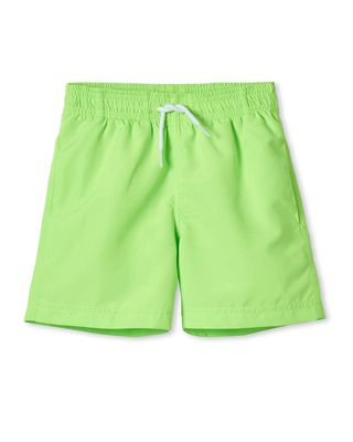 Boy's Neon Swim Trunks, Size 2-10