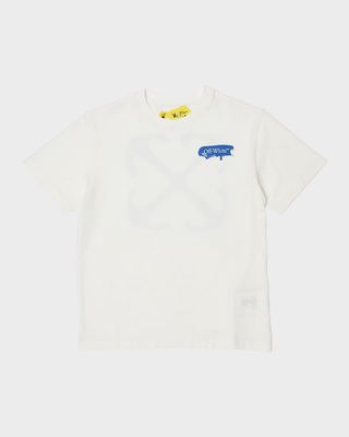 Boy's Paint Graphic Short-Sleeve Tee, Size 4-10