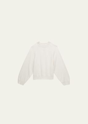 Boy's Pemba Cashmere Pullover Sweat Shirt, Size 6-12