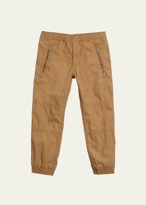 Boy's Poplin Jogger Pants, Size 2-6