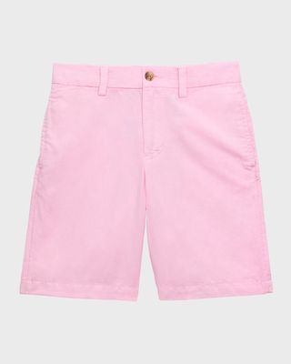 Boy's Preppy Linen Cotton Shorts, Size 2-5