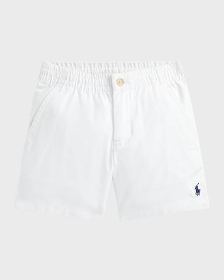 Boy's Prepster Stretch Cotton Twill Shorts, Size 2-7