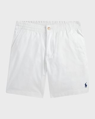 Boy's Prepster Stretch Cotton Twill Shorts, Size 8-20