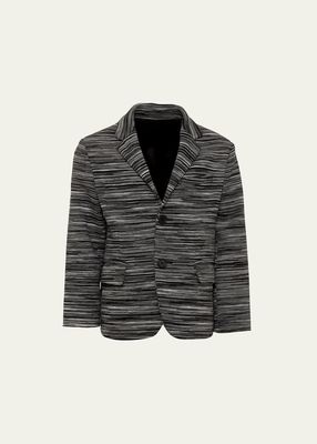 Boy's Printed Suit Jacket, Size 12-14