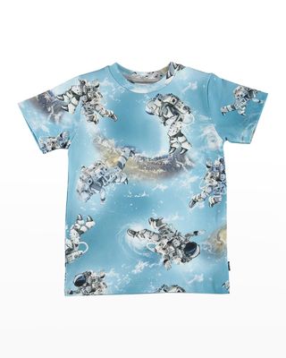 Boy's Ralphie Astronaut-Print T-Shirt, Size 2-7