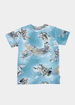 Boy's Ralphie Astronaut-Print T-Shirt, Size 8-12