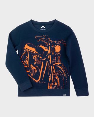 Boy's Retro Racer Graphic Sweatshirt, Size 2-10