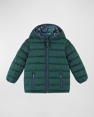 Boy's Reversible Puffer Jacket, Size 2-7