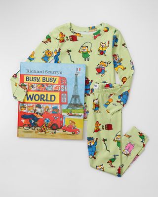 Boy's Richard Scarry's Busy Busy World Book & PJ Gift Set, Size 2-7