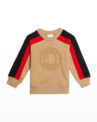 Boy's Rickton Logo Crest Sweatshirt, Size 3-14